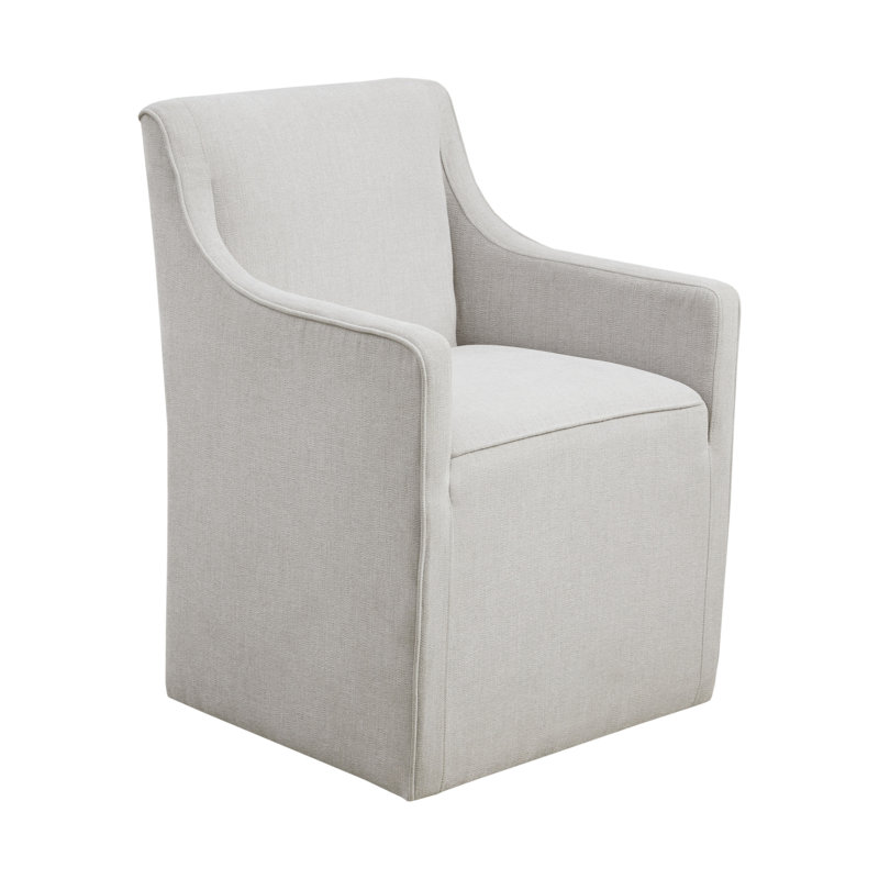 Birch Lane™ Shonna Slipcover Dining Arm Chair in Gray Wayfair